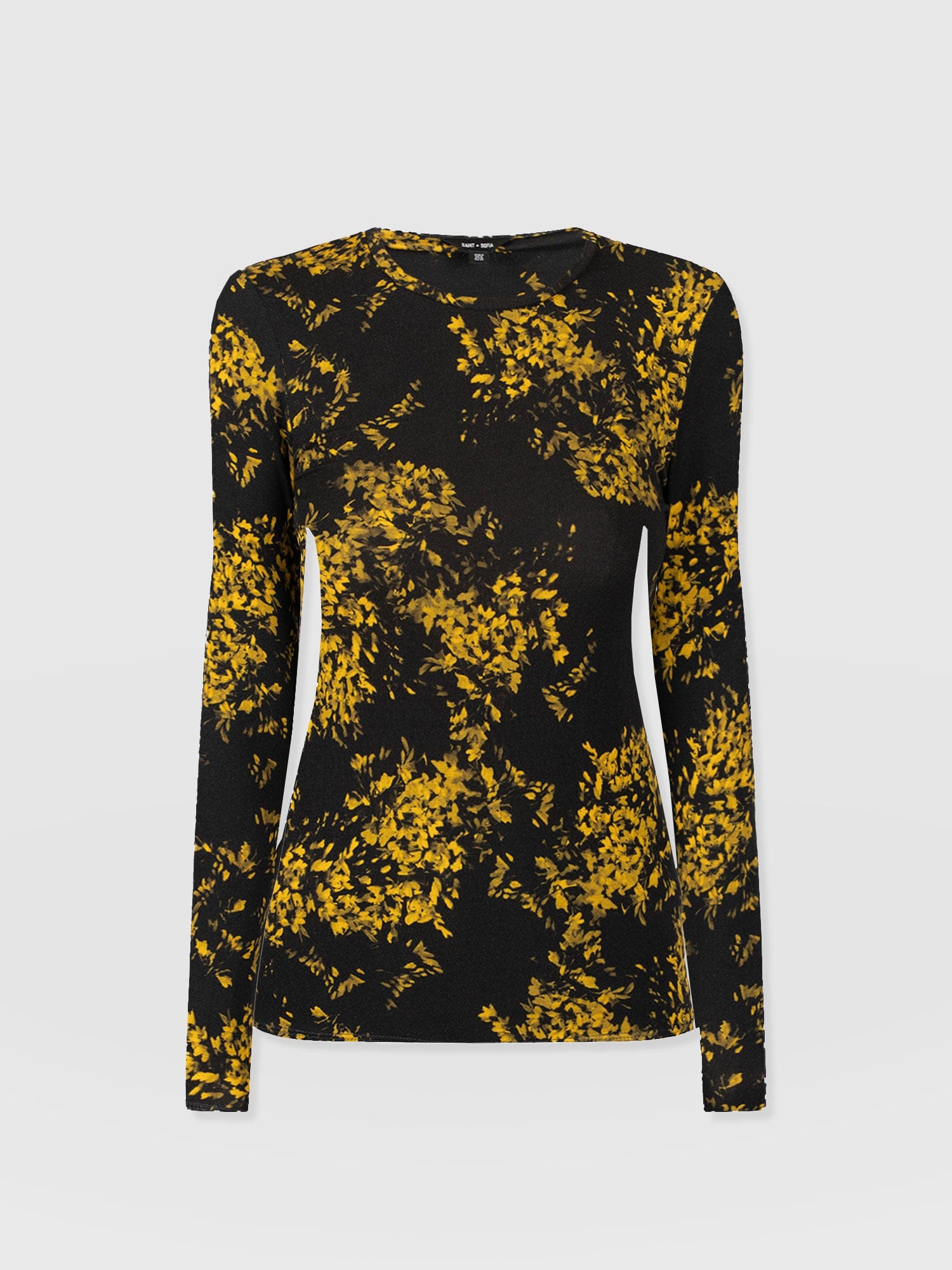 Austen Crew Neck Long Sleeve Tee - Yellow Mimosa - Women's T-shirts | Saint + Sofia® USA